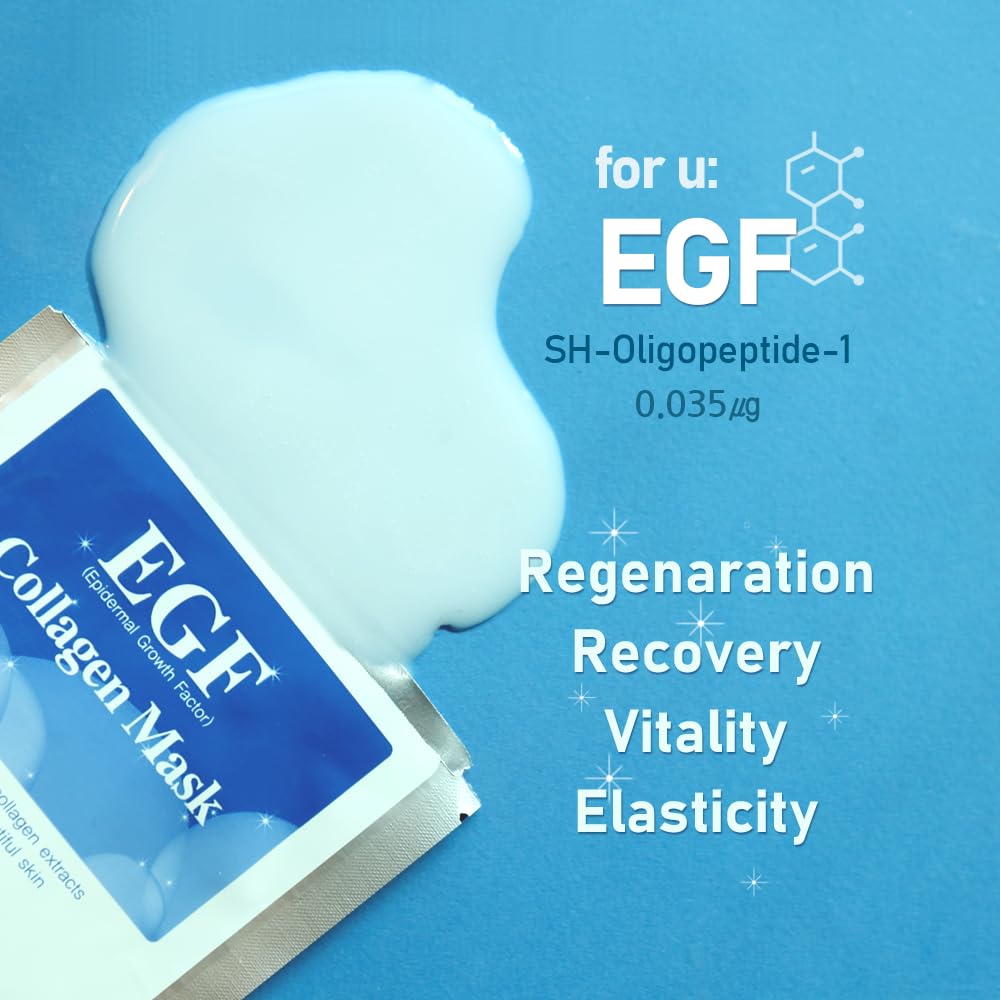Amazon.com : EGF Collagen Face sheet Mask 1.18OZ*10. 1Day 1Mask